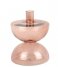 Present Time Świecznik Candle Holder Diabolo Large Glass Faded Pink (PT3927PI)