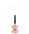 Present Time Świecznik Candle Holder Diabolo Large Glass Faded Pink (PT3927PI)