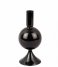 Present TimeCandle Holder Sparkle Ball Glass Black (PT3935BK)