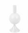 Present TimeCandle Holder Sparkle Ball Glass White (PT3935WH)