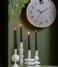 Present Time Świecznik Candle Holder Sparkle Bubbles Glass White (PT3936WH)