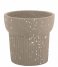 Present TimePlant Pot Speckled Cup Ceremic Mouse Grey (PT3939GY)