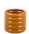 Present TimePlant Pot Bobbly Glazed Ceramic Small Ochre Yellow (PT3942YE)