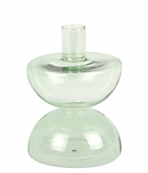 Present Time Świecznik Candle Holder Diabolo Glass Jungle Green (PT3926GR)