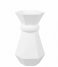 Present Time  Vase Geo Queen Polyresin White (PT3949WH)