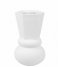 Present Time  Vase Geo Crown Polyresin White (PT3950WH)