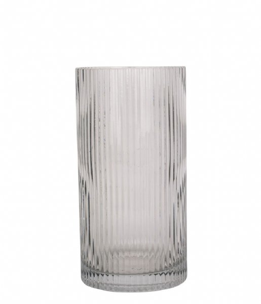 Present Time  Vase Allure Straight glass Dark Grey (PT3678GY)