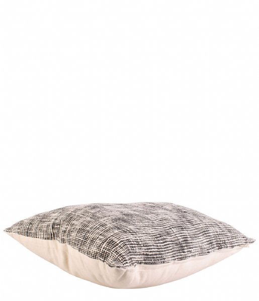 Present Time Poduszkę dekoracyjne Cushion Mixed Natural cotton Black (PT3682BK)
