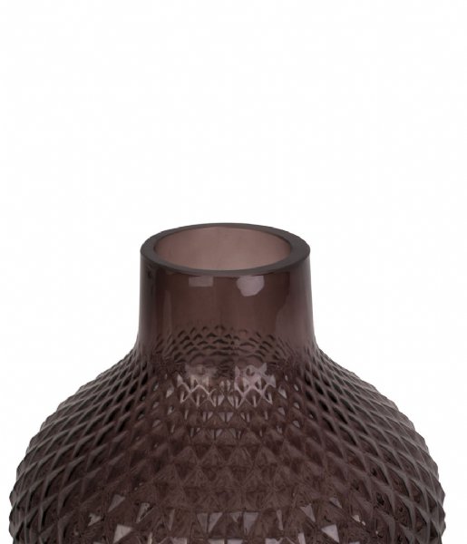 Present Time  Vase Delight glass large Cholocate Brown (PT3692BR)