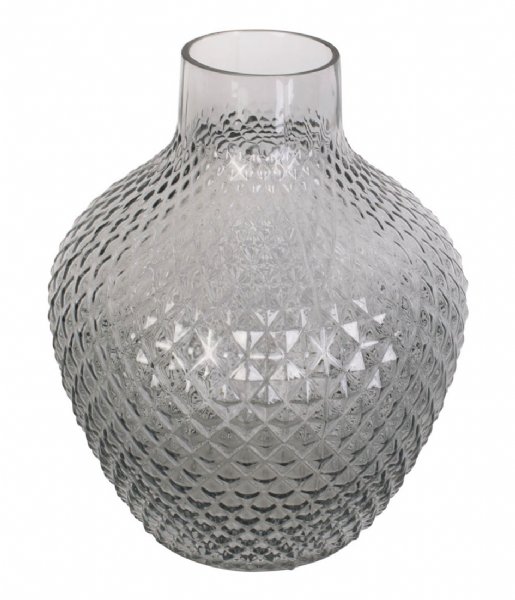 Present Time  Vase Delight glass large Dark Grey (PT3692GY)