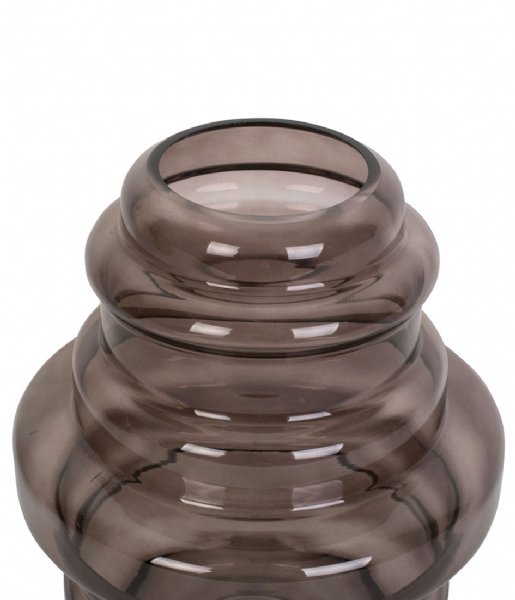 Present Time  Vase Distinct glass large Cholocate Brown (PT3723BR)