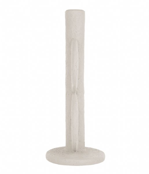 Present Time Świecznik Candle holder Double Bubble polyresin Ivory (PT3747WH)