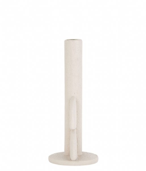 Present Time Świecznik Candle holder Half Bubbles polyresin Ivory (PT3749WH)
