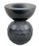Present TimeCandle holder Crystal Art small Bowl Black (PT3642BK)