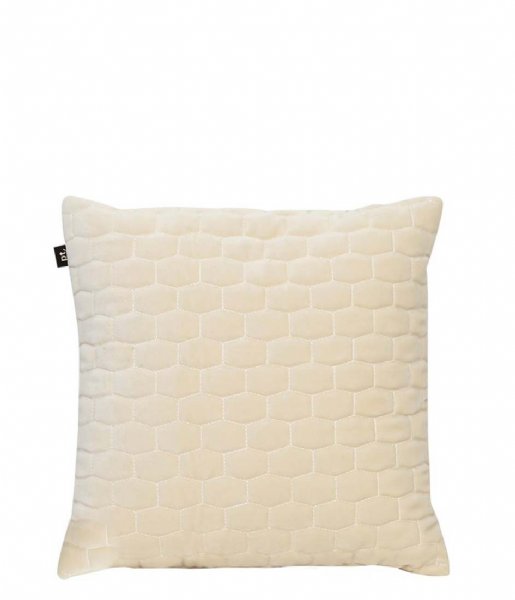Present Time Poduszkę dekoracyjne Cushion Luxurious padded velvet 35 x 35cm velvet ivory (PT3265IV)