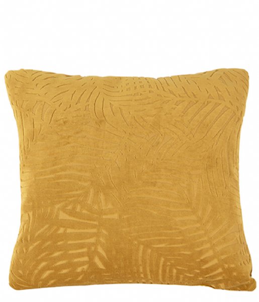 Present Time Sierkussen Cushion Palm Leaves Velvet Mustard Yellow (PT3666) Present Time Sierkussen Cushion Palm Leaves Velvet Mustard Yellow (PT3666)