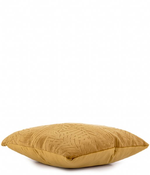 Present Time Sierkussen Cushion Palm Leaves Velvet Mustard Yellow (PT3666) Present Time Sierkussen Cushion Palm Leaves Velvet Mustard Yellow (PT3666)