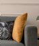 Present Time Sierkussen Cushion Palm Leaves Velvet Mustard Yellow (PT3666) Present Time Sierkussen Cushion Palm Leaves Velvet Mustard Yellow (PT3666)