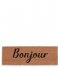 Present Time  Door Mat Bonjour Black Coir (PT3625BK)