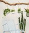 Present Time Bloempot Hanging pot Skittle ceramic Leather cord matt white (PT2846WH) Present Time Bloempot Hanging pot Skittle ceramic Leather cord matt white (PT2846WH)