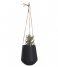 Present Time  Hanging pot Skittle medium matt matt black (PT2846BK)