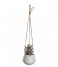 Present Time Bloempot Hanging pot Skittle ceramic small Leather cord matte white (PT2845WH) Present Time Bloempot Hanging pot Skittle ceramic small Leather cord matte white (PT2845WH)