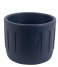 Present Time  Plant pot Drips cement medium Dark blue (PT3604BL)