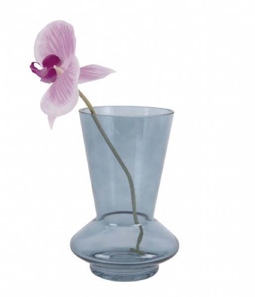 Present Time  Vase Glow glass small Dark blue (PT3617BL)
