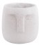 Present Time  Plant pot Face cement white (PT3599WH)
