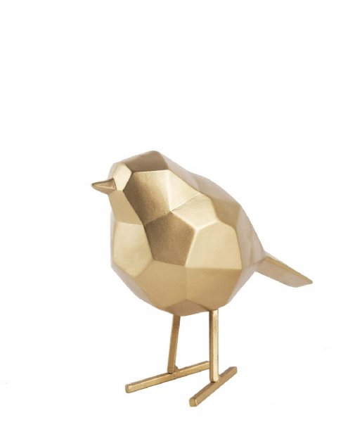 Present Time Decoratief object Statue bird small polyresin gold colored (PT3335GD) Present Time Decoratief object Statue bird small polyresin gold colored (PT3335GD)