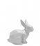 Present Time  Statue Origami Bunny sitting polyresin matt white (PT3492WH)