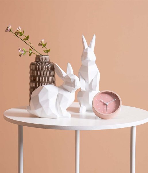 Present Time  Statue Origami Bunny sitting polyresin matt white (PT3492WH)