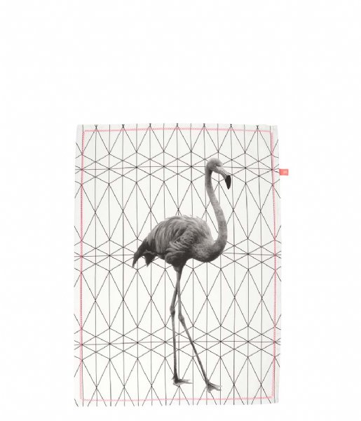Present Time  Tea Towel Flamingo Stretched Hexagon flamingo (PT3208)