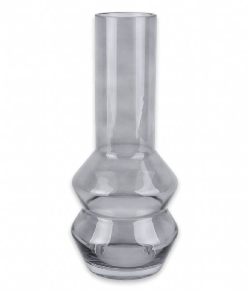 Present Time  Vase Blush Glass Large Dark Grey (PT3624GY)