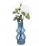 Present Time  Vase Blush Glass Medium Dark Blue (PT3623BL)