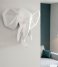Present Time  Wall hanger Origami Elephant polyresin matt white White (PT3437WH)