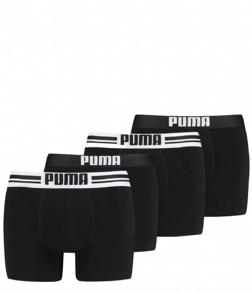 Puma  Placed Logo Boxer 4P 4-Pack Black (002)