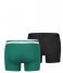 Puma Boxershort Placed Logo Boxer 2-Pack Green Black (030) Puma Boxershort Placed Logo Boxer 2-Pack Green Black (030)