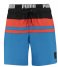 Puma Zwembroek Swim Heritage Stripe Mid Shorts 1P Blue Combo (002)
