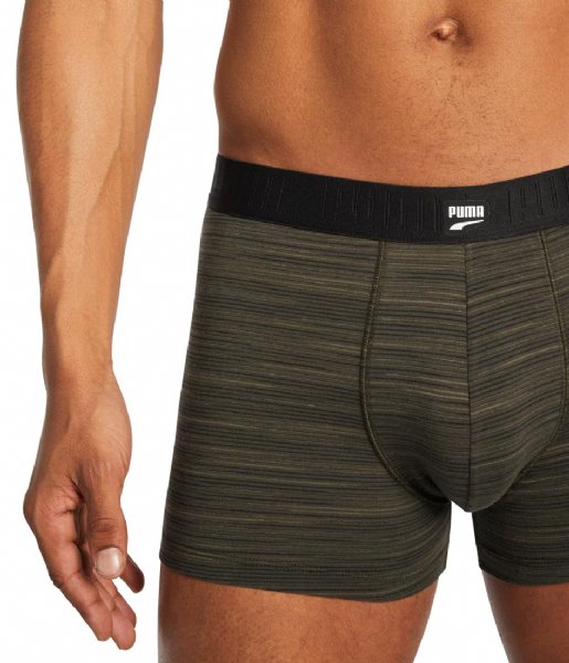 Puma Boxershort Space Dye Boxer 2-Pack Forest (001) Puma Boxershort Space Dye Boxer 2-Pack Forest (001)