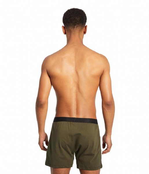 Puma Boxershort Loose Fit Jersey Boxer 2-Pack Forest (001)