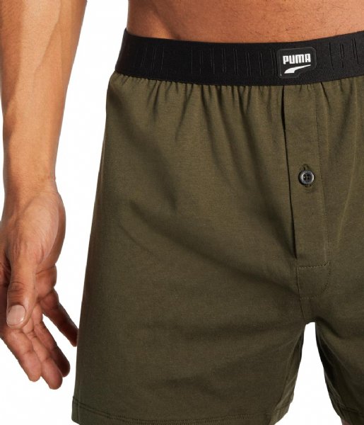 Puma Boxershort Loose Fit Jersey Boxer 2-Pack Forest (001) Puma Boxershort Loose Fit Jersey Boxer 2-Pack Forest (001)