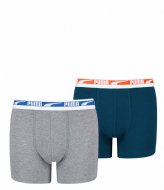 Puma Boys Multi Logo Boxer 2-Pack Blue Combo (001)