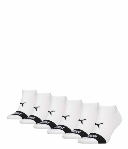 Puma Sokken Unisex Sneaker 6-Pack Promo White Black (002)