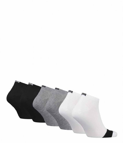 Puma Sokken Unisex Sneaker 6-Pack Promo Mid Grey Black (006)