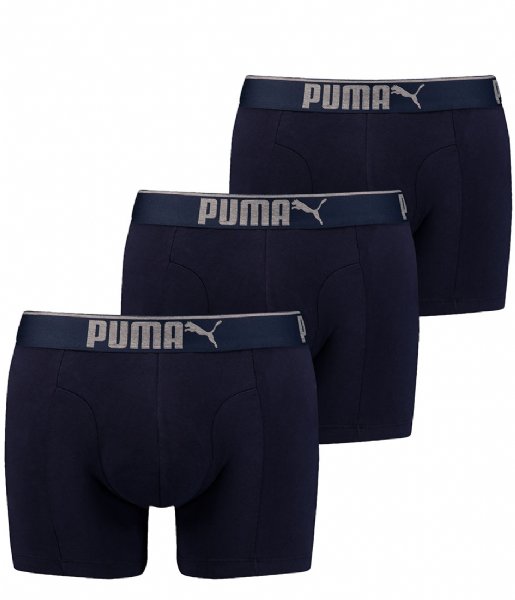 Puma  Premium Sueded Cotton Boxer 3P Navy (002)