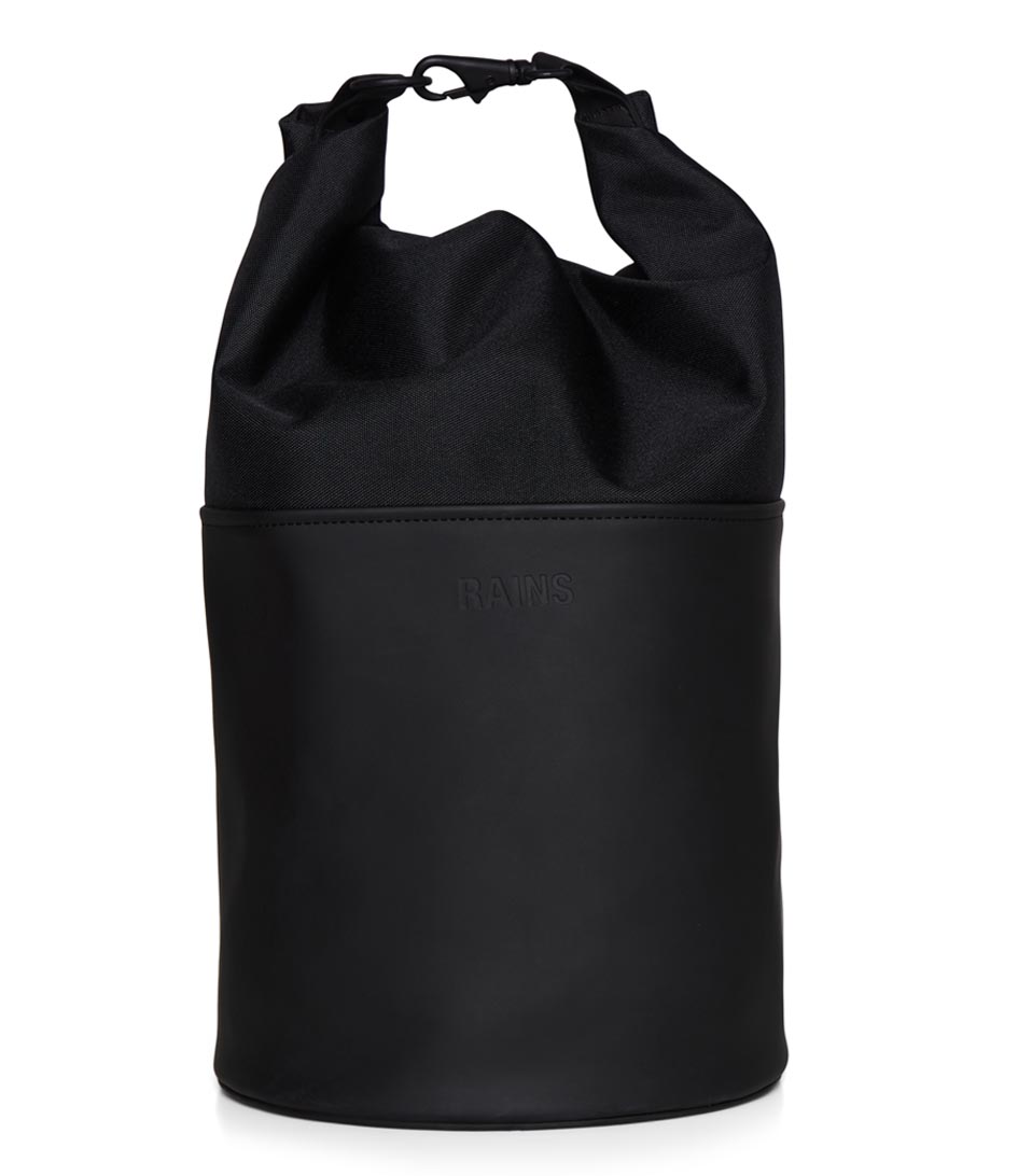 RAINS Black Mini Bucket Sling Bag Rains