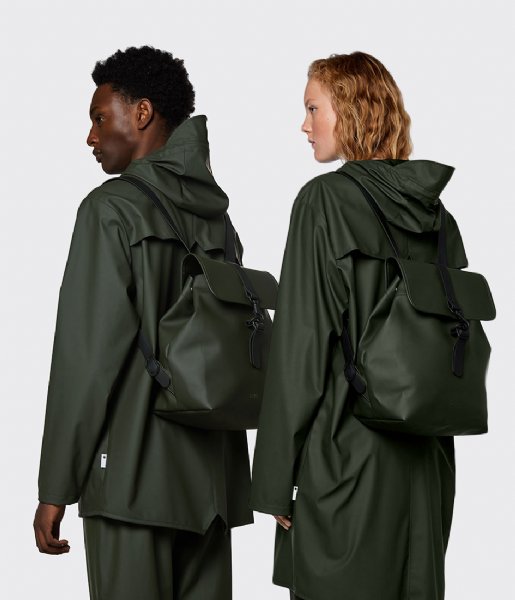 Rains  Bucket Backpack Green (03)