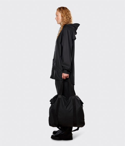 Rains Shopper Tote Bag Black (01)