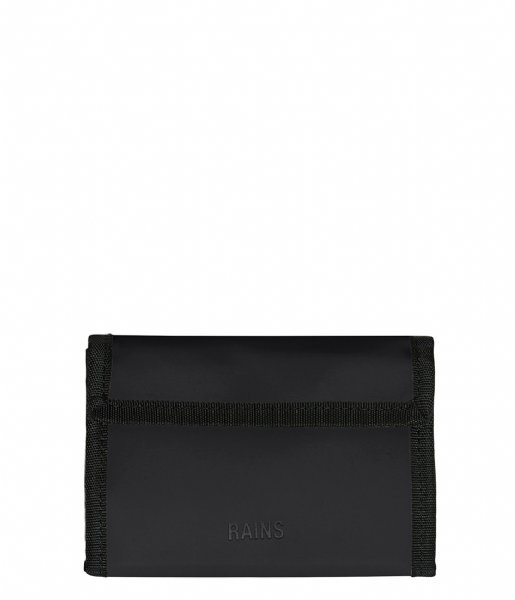Rains  Velcro Wallet Black (01)
